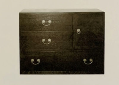 Black Ash with Stainless Steel Hardware Tansu Cabinet