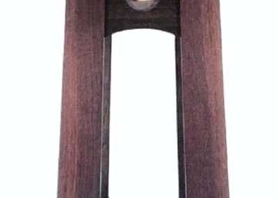 Black Walnut and Spalted Maple Rising Sun Side Table