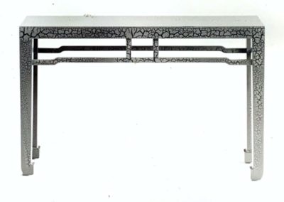 Crackle Finish Console Table