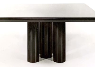 Lacquered Round Leg Dining Table