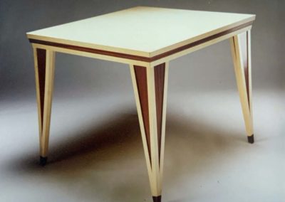 Sticks Dining Table with Black Footcaps