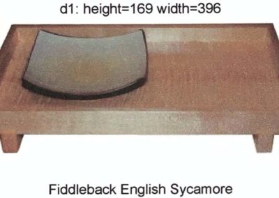 Fiddleback English Sycamore Serving Tray