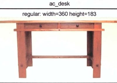 Honduras Mahogany with Ebony Accents Arts & Crafts Writing Desk