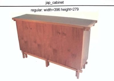 Mahogany and Makore Modern Server